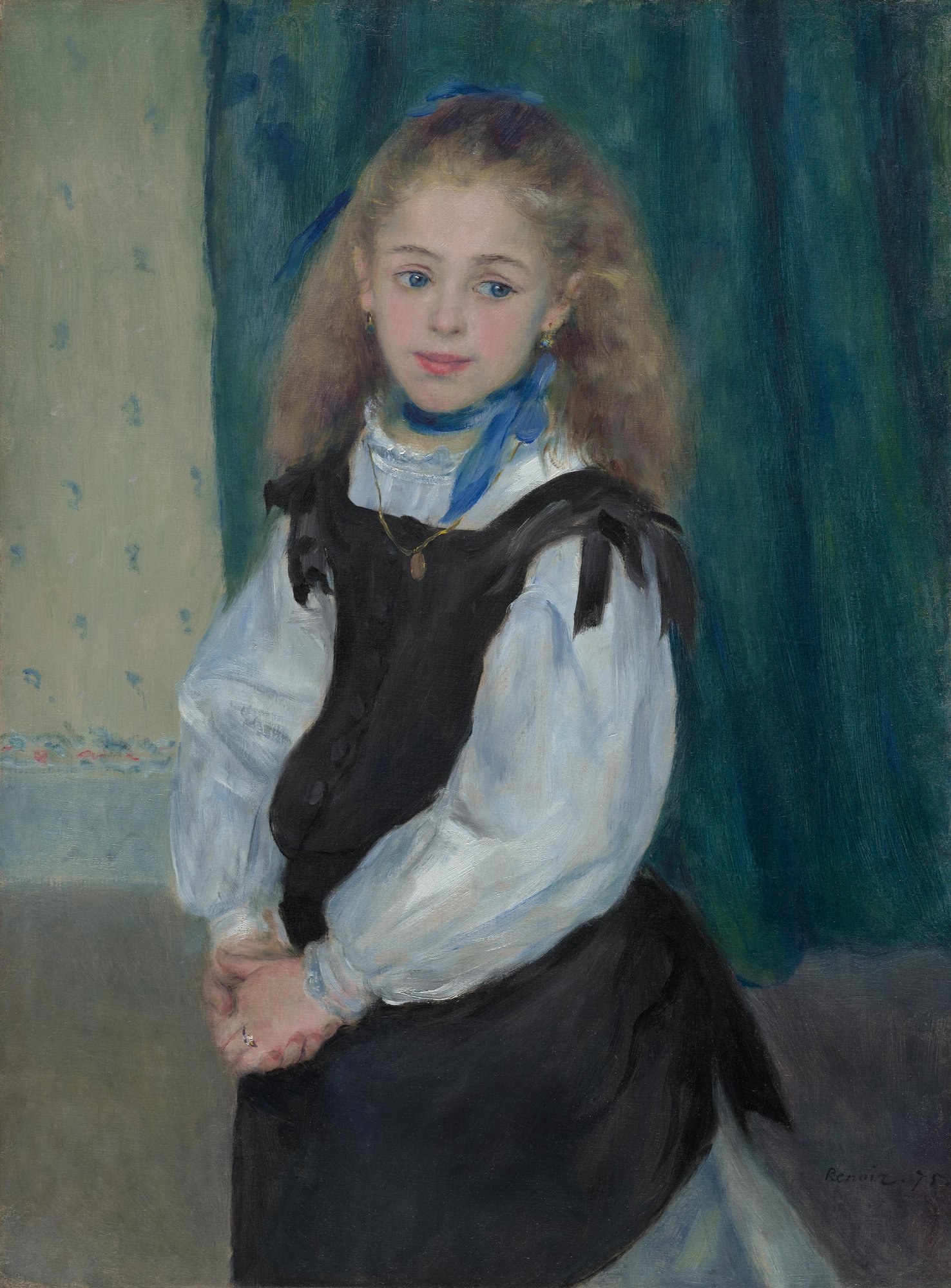 Portrait of Mademoiselle Legrand — Pierre-Auguste Renoir, 1875